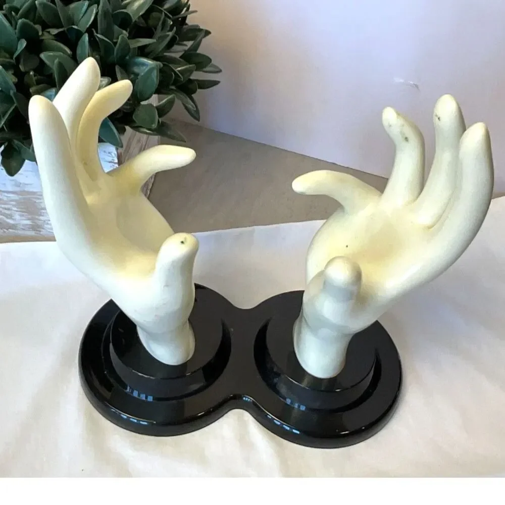 Double Mannequin Hand Display Vintage 1990's E&B Giftware great display piece